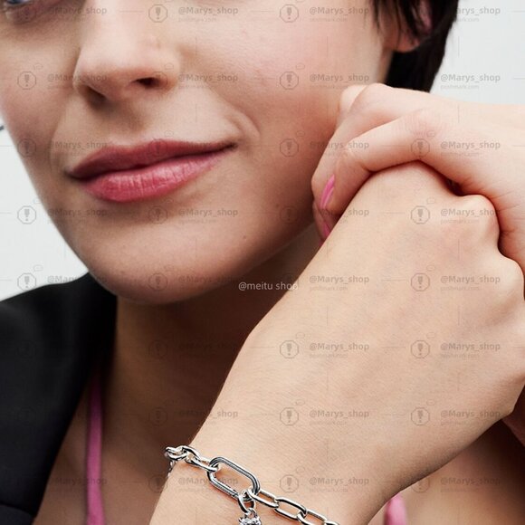 Pandora Keyhole Heart Mini Dangle Charm - Picture 5 of 6